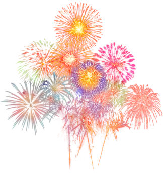Amazing Beautiful firework isolated for celebration anniversary merry christmas eve and happy new year png