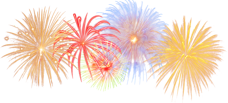 Amazing Beautiful firework isolated for celebration anniversary merry christmas eve and happy new year png