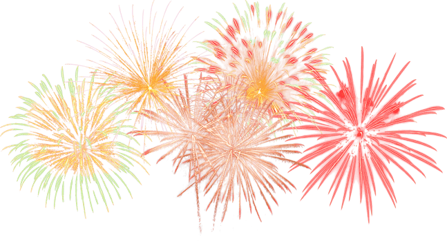 Amazing Beautiful firework isolated for celebration anniversary merry christmas eve and happy new year png
