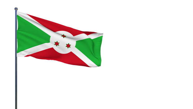 Burundi Flag Waving in The Wind 3D Rendering, National Day, Independence Day png