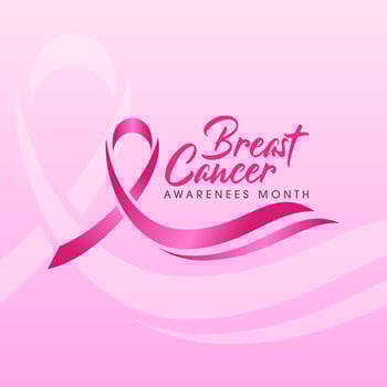 pink ribbon breast cancer Vector illustration design