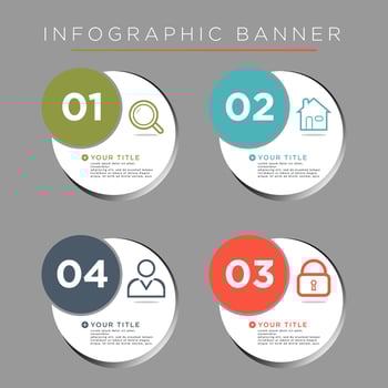 Vector infographic design template with 4 options or steps