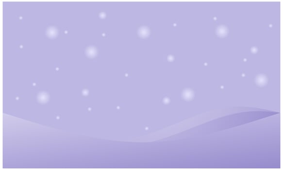 Purple pastel background for winter events with snow elements vector