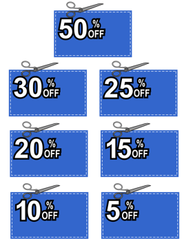 Scissors Cutting Coupon Per Cent Sign png