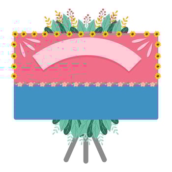wedding congratulations board vector