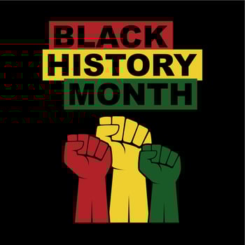 Black History Month background. Vector illustration of design template for national holiday. Annual celebration in february in USA and Canada, october in UK vector illustration