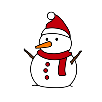 snow man on transparent background png