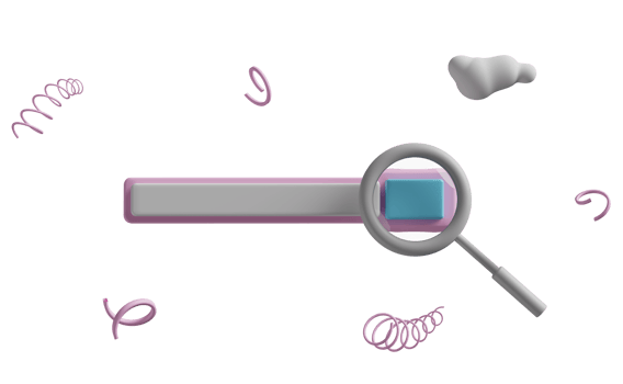 grey magnifying glass with blank search bar,cloud isolated. minimal web search engine or web browsing concept,3d illustration or 3d render png