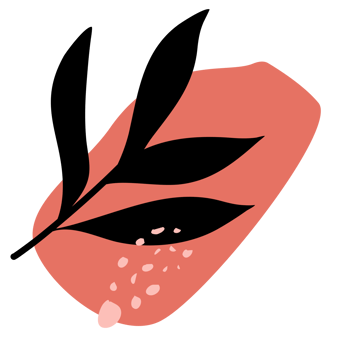 Abstract Botanical Boho Art png