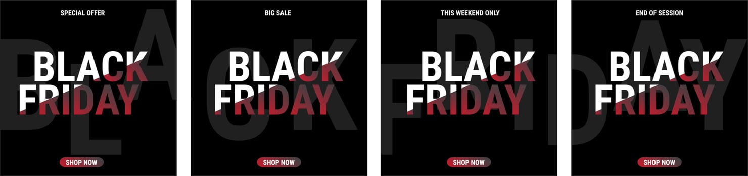 Black Friday sale inscription design template. Black Friday Sale poster or flyer design. Eps10 Vector