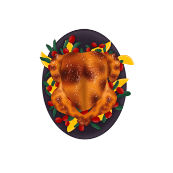 thanksgiving roasted turkey png