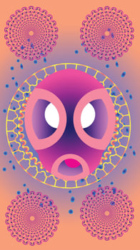 Monkey character vector angry