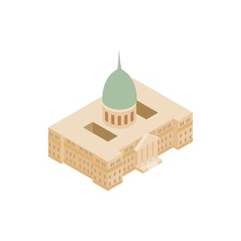 Argentine National Congress Palace icon vector