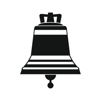 Church bell black simple icon vector