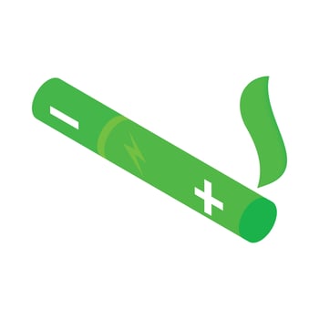 Electronic cigarette icon, isometric 3d style vector