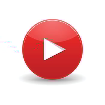 Play icon, simple style vector