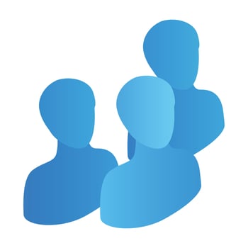 Business team isometric icon vector