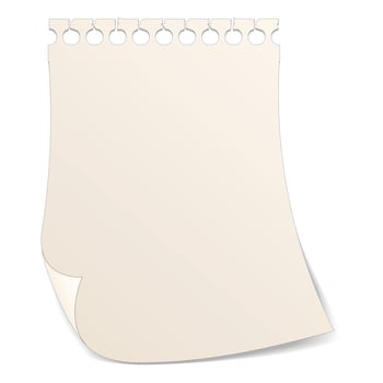 Paper with ripped holes icon vector