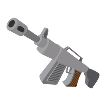 Automatic rifle cartoon icon vector