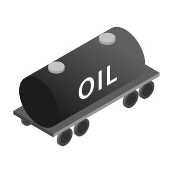 Tank wagon isometric 3d icon vector