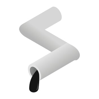 Oil pipeline isometric 3d icon vector