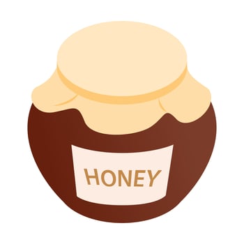 Honey bank isometric 3d icon vector