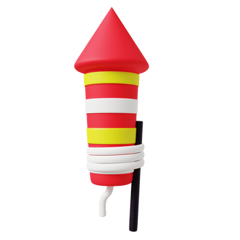 3d illustration of firework png
