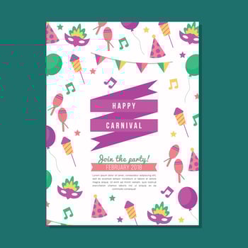 Carnival Party Invitation vector
