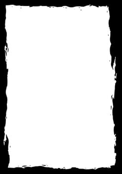 Grunge rectangular frame vector