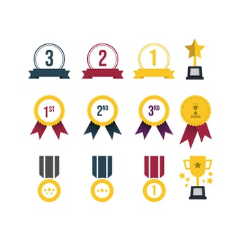 Vector award elements. Vector infographic icons vector