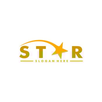 elegant star vector icon, star logo design template