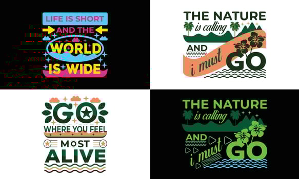 the best t shirt design for travelers and nature lover vector