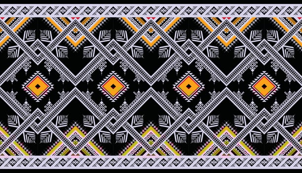 Abstract ethnic geometric seamless pattern vector. African Arab American Aztec motif pattern. vector elements designed for background, wallpaper, print, wrapping,tile, fabric patern. vector pattern.