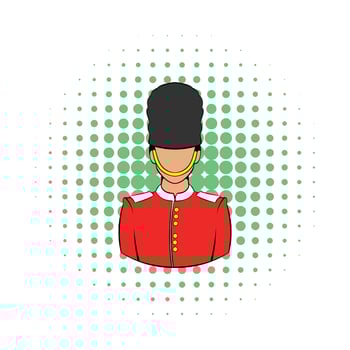 A Royal Guard icon, comics style vector