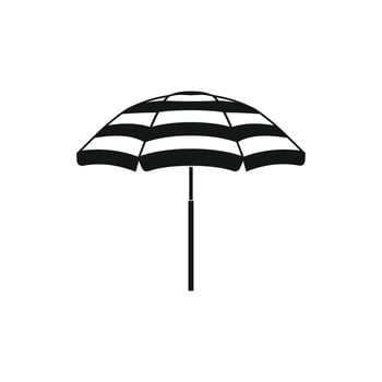 Beach umbrella icon, simple style vector