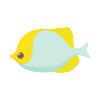 Fish butterfly icon, cartoon style vector