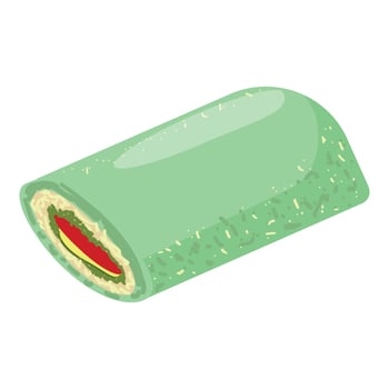 Tamales food icon cartoon vector. Mexican food vector