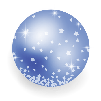 Metallic Blue Christmas Ball. png