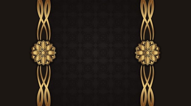 luxury ornamental mandala gold, vector design