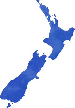watercolor painting of new zealand map. png