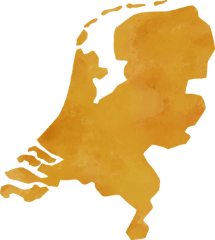 watercolor painting of netherland map. png
