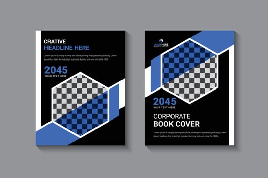Book Cover Template Design free vector