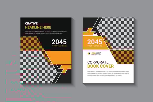 Book Cover Template Design free vector