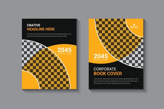 Book Cover Template Design free vector