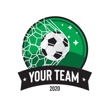 Footbal Team logo design, perfect for school team and club logo design vector