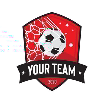Footbal Team logo design, perfect for school team and club logo design vector