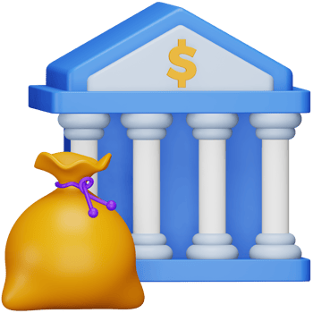 Banker's acceptance 3d rendering isometric icon. png