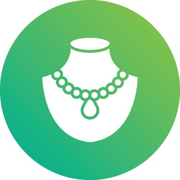 Necklace Vector Icon Design Illustration