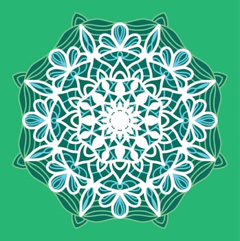laser cut 3d Mandala pattern.  3d islamic mandala vector