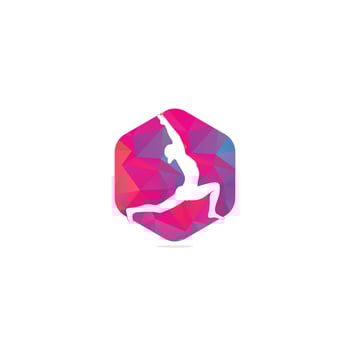 Yoga logo design template. Health Care, Beauty, Spa, Relax, Meditation, Nirvana concept icon vector